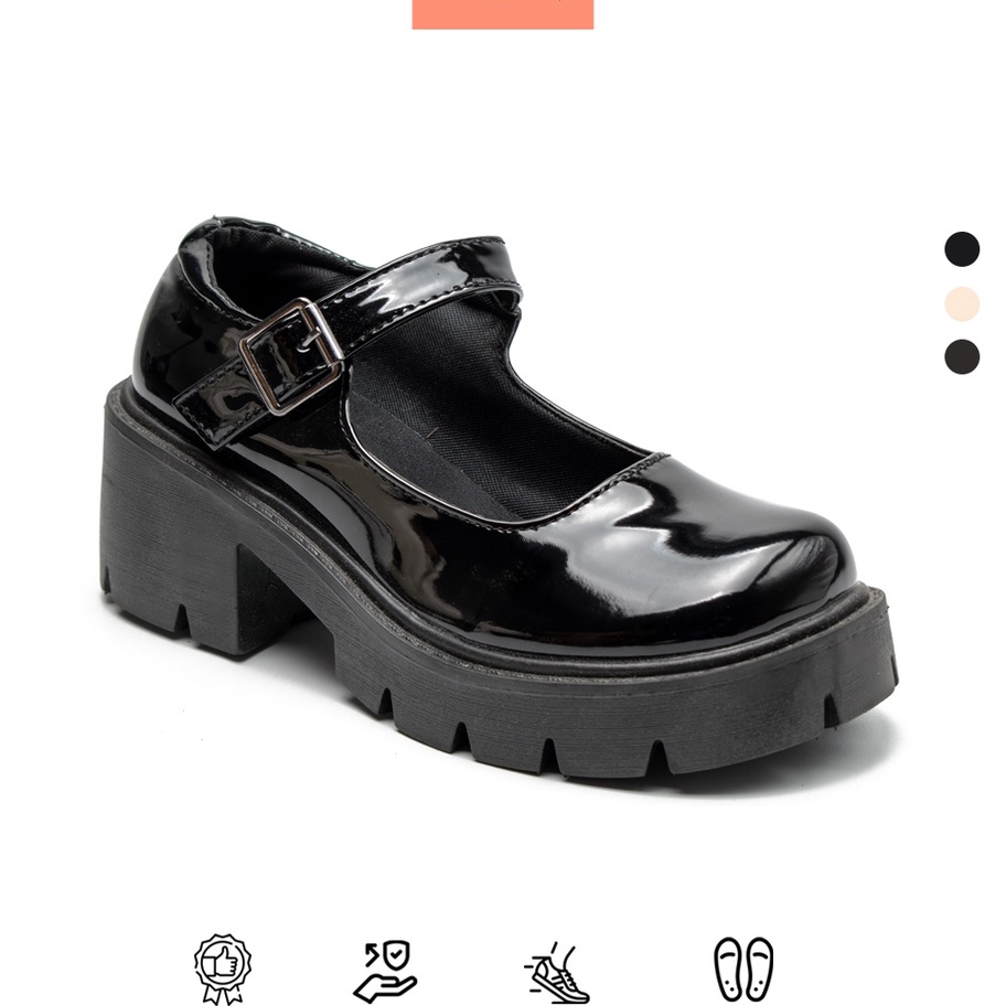 JustLook Jeongyeon Sepatu Docmart Wanita Shoes Fashion Korea