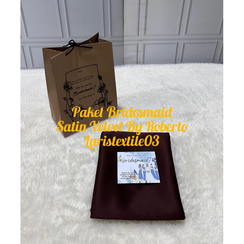TERMURAH…..PAKET SERAGAMAN BRIDESMAID / BAHAN SATIN VELVET BY ROBERTO / KEBAYA / BAJU NIKAHAN