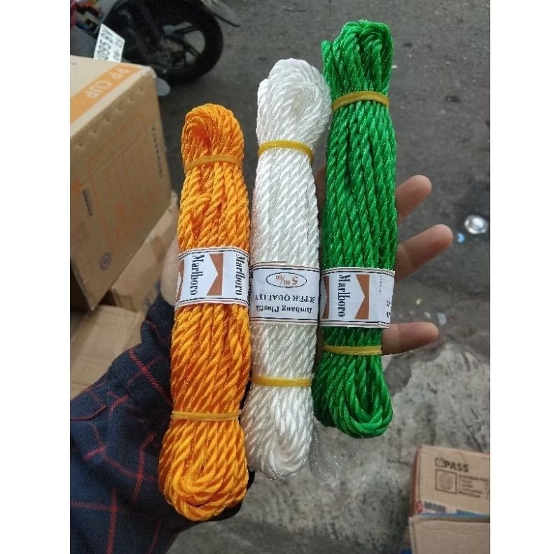 

TALI NILON 5meter/gulungan/kuat/bahan padat dan kaku/tidak gampang lapuk