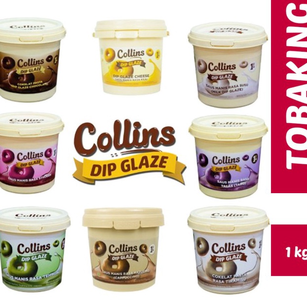 

Trendy Collins Dip Glaze 1 kg Choco Crunchy Topping Kue Donut Pisang