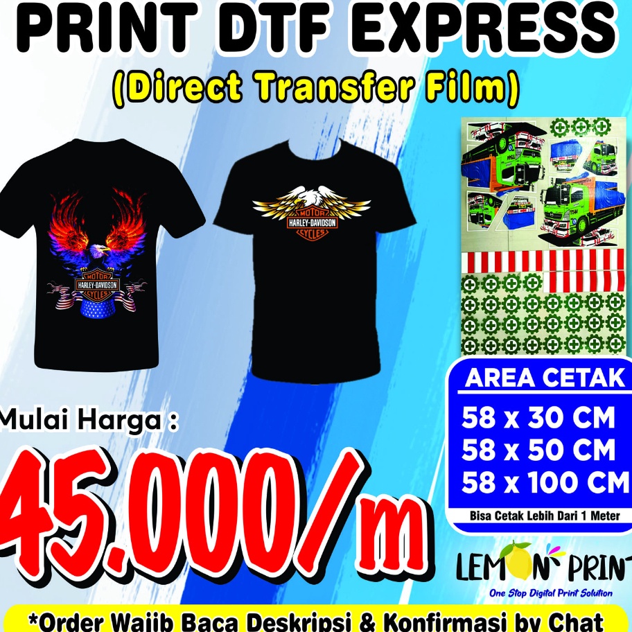 COD Cetak Murah DTF MeteranPrint DTF Sablon SatuanSurabaya Cetak Cepat