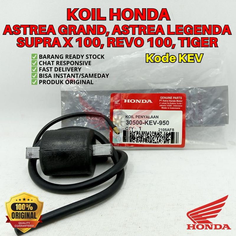 KEV KOIL ASTREA GRAND ORIGINAL AHM HONDA, KOIL ORIGINAL HONDA GRAND, KOIL HONDA ASTREA LEGENDA, KOIL