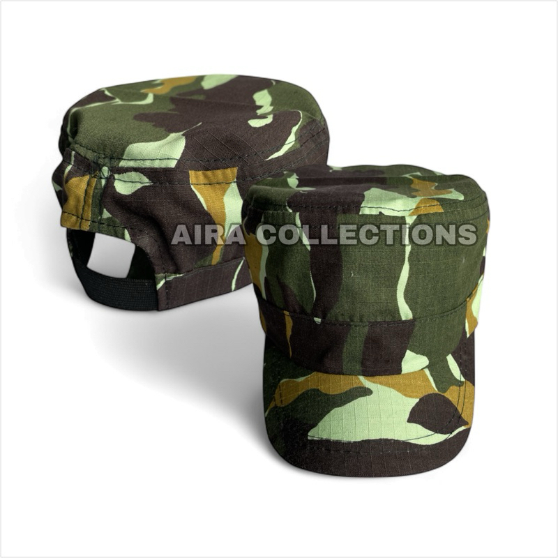 TOPI PET COMMANDO ANAK LORENG BRIMOB USIA 1-10 TAHUN KIDS ARMY UNISEX