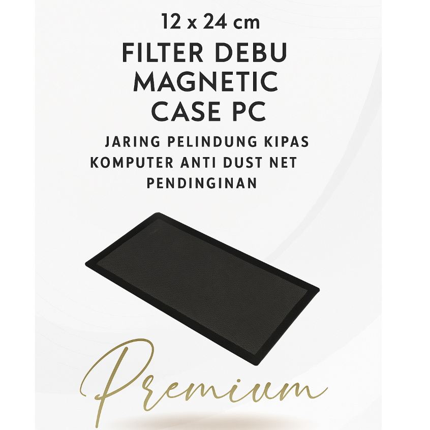 12 x 24 cm Filter Debu Magnetic Case PC 