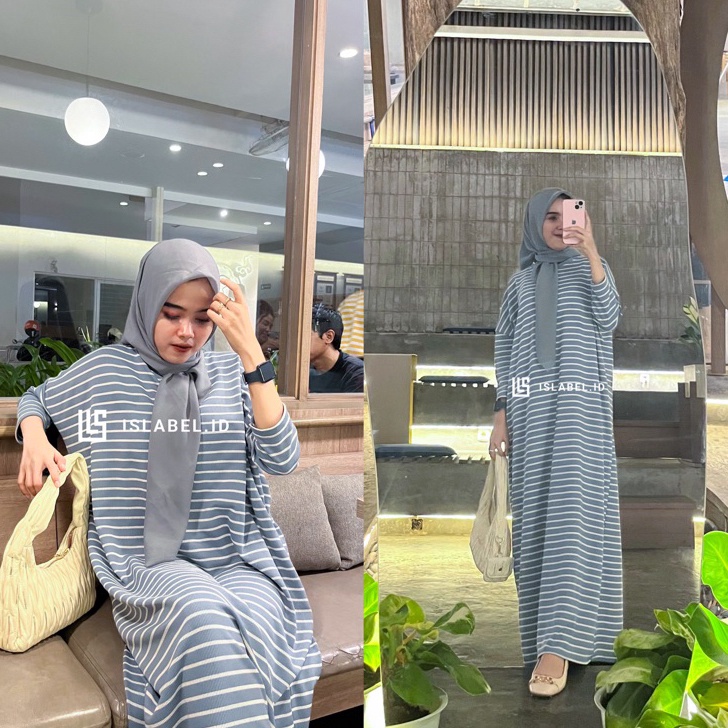 ORI ISLABEL  Kaftan Batwing Knit Salur  Yasmine Batwing