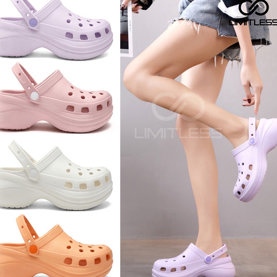 Limitless  Fuji Sandal Wanita Selop Sendal Perempuan Baim Wedges Platform  Size 36  4