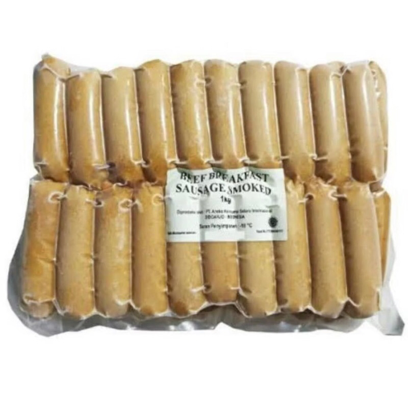 

Kansas smoked beef breakfast dausage sosis 1 kg