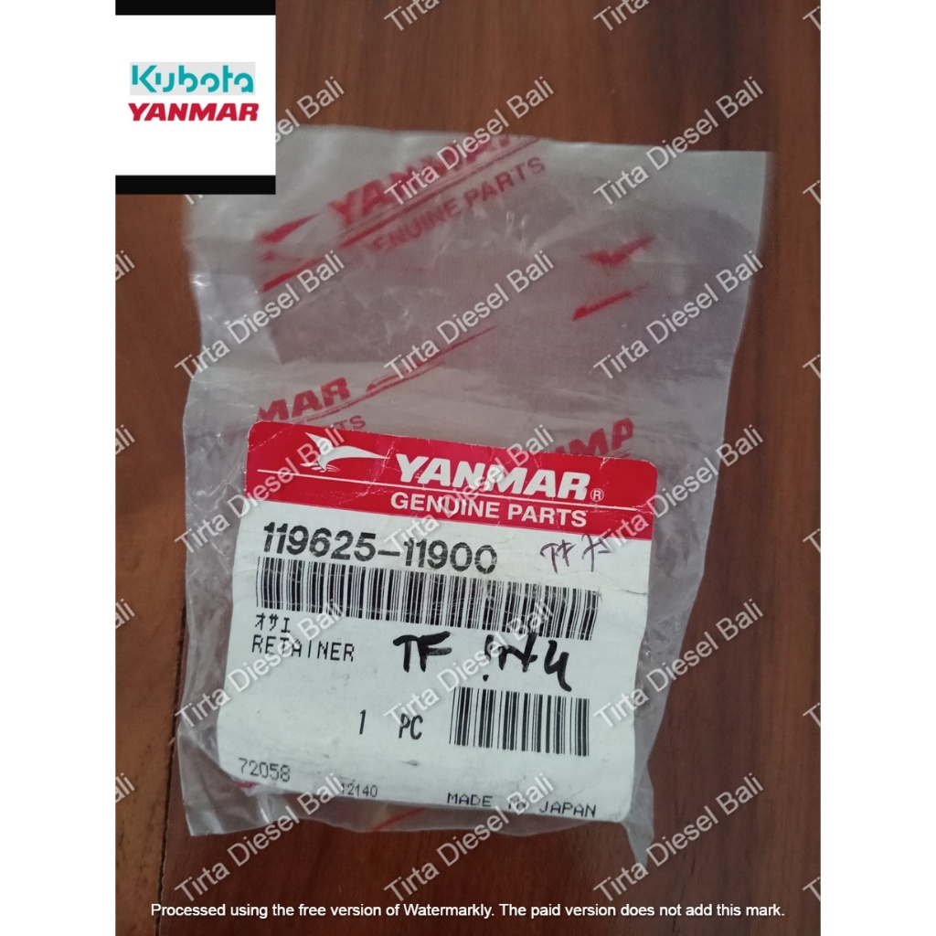 YANMAR RETAINER NOZZEL DUDUKAN NOSEL (105300-11900) TF 55 - 105  119625-11900 ORIGINAL