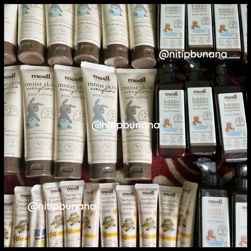 MOELL SATUAN / BUNDLING BUY2 GET3 (HAIR LOTION, BODY LOTION, BODY WASH, SHAMPOO, SUNSCREEN)