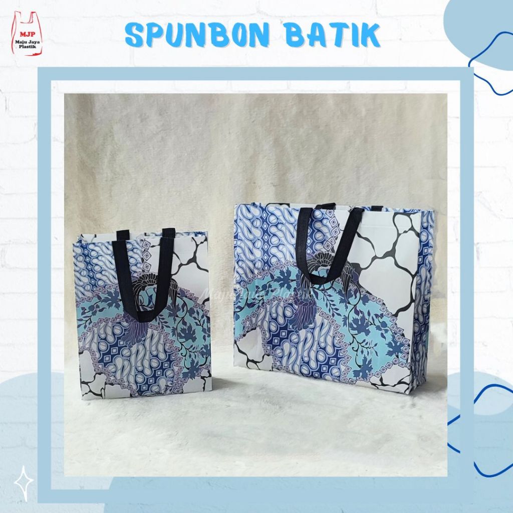 

TAS GOODIEBAG LAMINASI BATIK NUSANTARA SPUNBOND HAMPERS SOUVENIR Standing Box