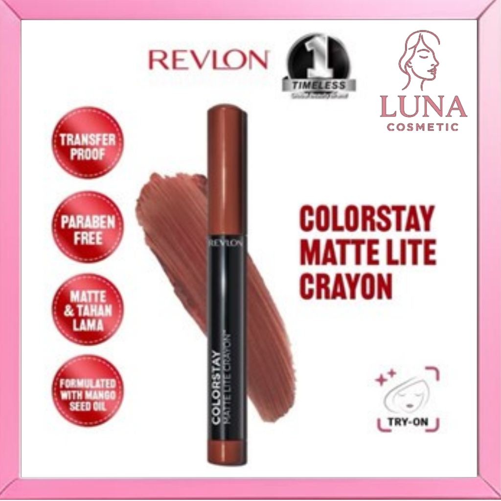 Revlon Colorstay Matte Lite Crayon (Full-Coverage Matte Lip Color Crayon)