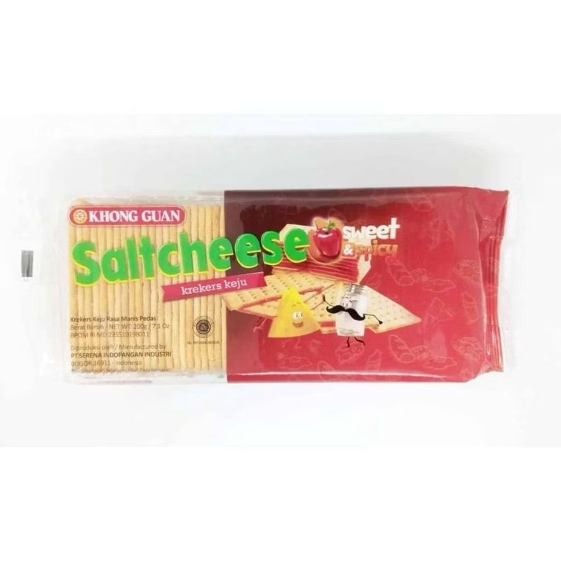 

Khong Guan Saltcheese Crackers Sweet & Spicy 200 gram