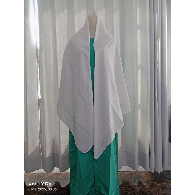 kerudung sekolah santriwati, kerudung harian santriwati gontor putri, kerudung pondok modern