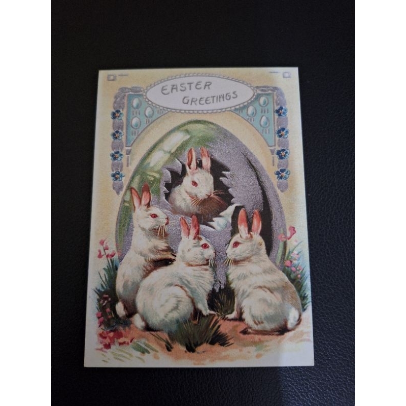 

kartu pos kelinci paskah/rabbit easter postcard