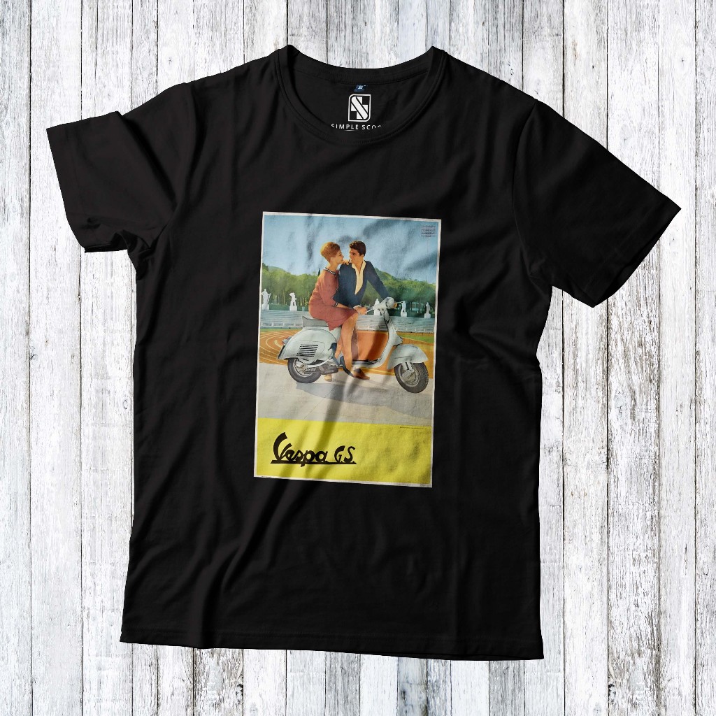 Kaos Scooter / Kaos Poster Vespa GS / Poster Vespa GS / Kaos Vintage