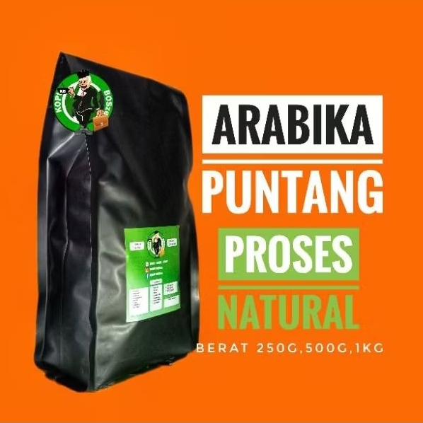 

Kopi Arabika Puntang Proses Natural Basis Manual V60, Tubruk, Kopi Susu Berat 500Gram, 1Kg