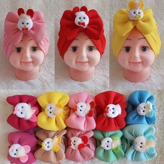 GASYIL Turban Bayi Pita Boneka / Turban baby Newborn / Ciput Bayi Perempuan / Turban Anak / Turban b