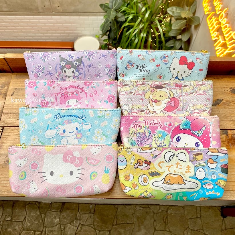 

Tempat Pensil Sanrio Kuromi Melody Cinnamorol Pompompurin Hello Kitty Pochacho Gudetama Koleksi Alat Tulis Unik Lucu Gift Hadiah