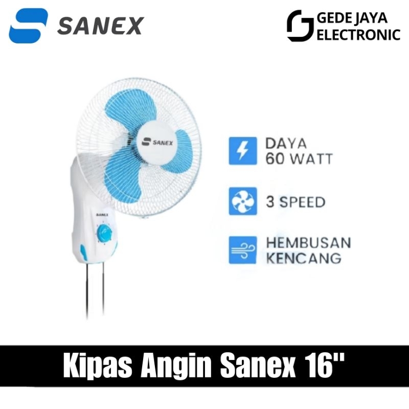 Kipas Dinding Sanex 16Inch - Wallfan Sanex 16in - Kipas Sanex