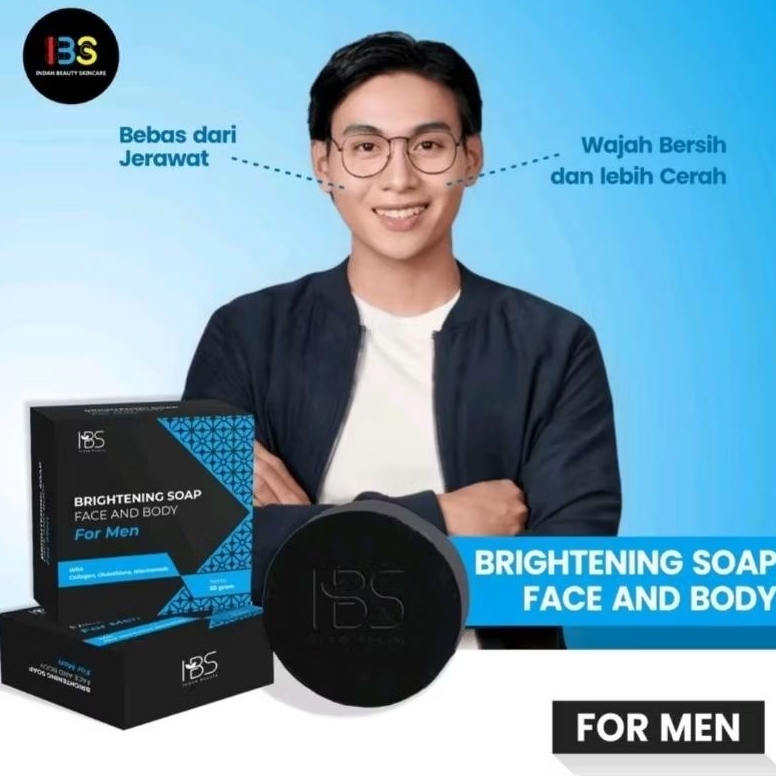 IBS BRIGHTENING Soap FOR MEN 12x Mencerahkan Lebih Cepat