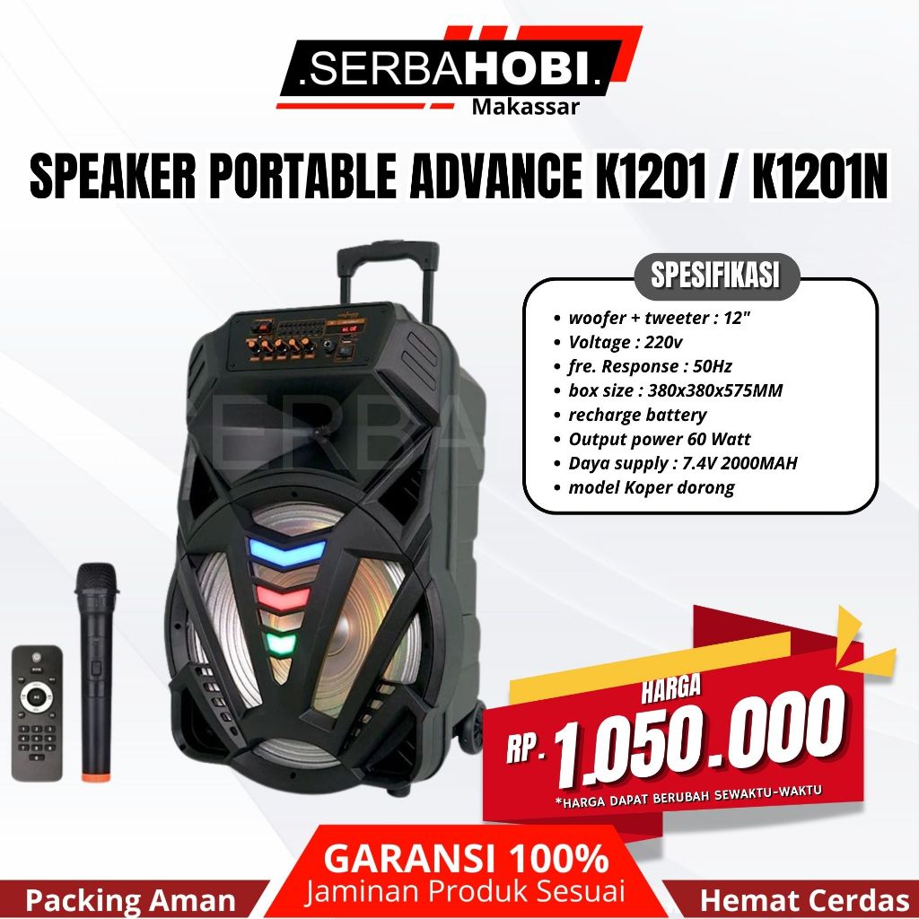 Speaker Portable Karaoke/Meeting Advance K1201/K1201N