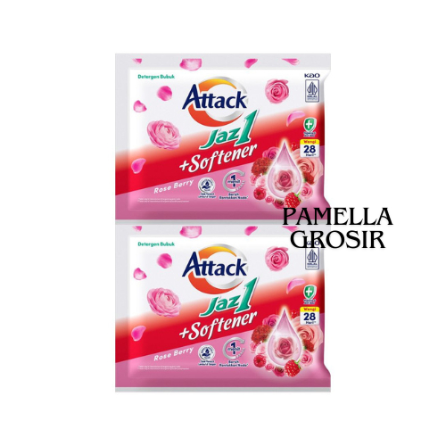ATTACK JAZ 1 DETERGENT PLUS SOFTENER RENCENG isi 6 sachet