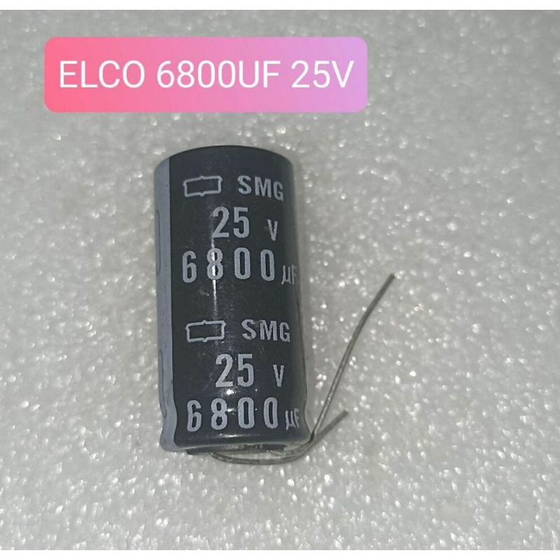 ELCO 6800UF 25V KAPASITOR ELKO 6800UF 25VOLT 6800 UF 25 VOLT