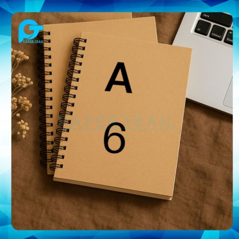 

buku mini skestbook brwoun paper/A6.daily inspire notebook skestbook ring spiral