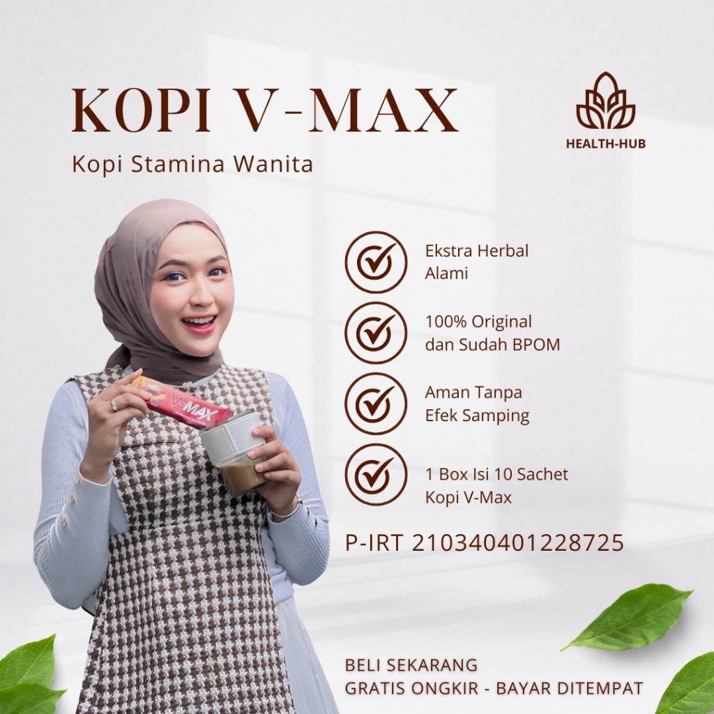 

VMAX - Minuman Rasa Coklat Kopi Penambah Stamina Khusus Wanita 100% ORIGINAL BPOM