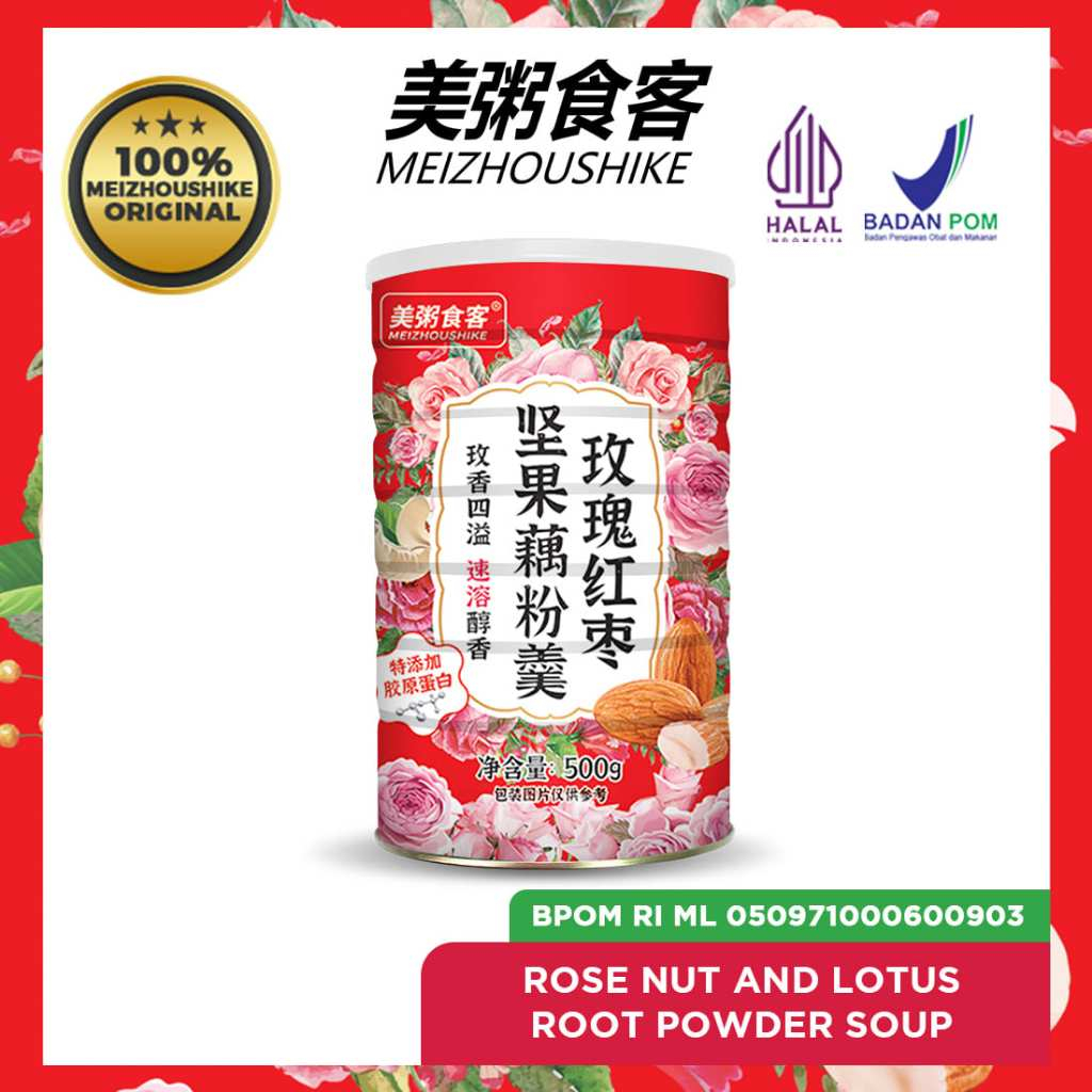 

Original BPOM RI Oufen Lotus Root Powder Bubuk Akar Teratai Diet Food (HALAL) - MEIZHOUSHIKE Rose Nut