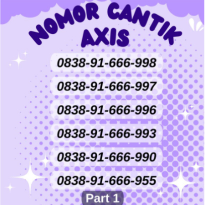 Nomor Cantik Axis Harga Murah Triple 7 Triple 6 - Kartu Perdana Axis Nomor Cantik Urut Murah Terperc
