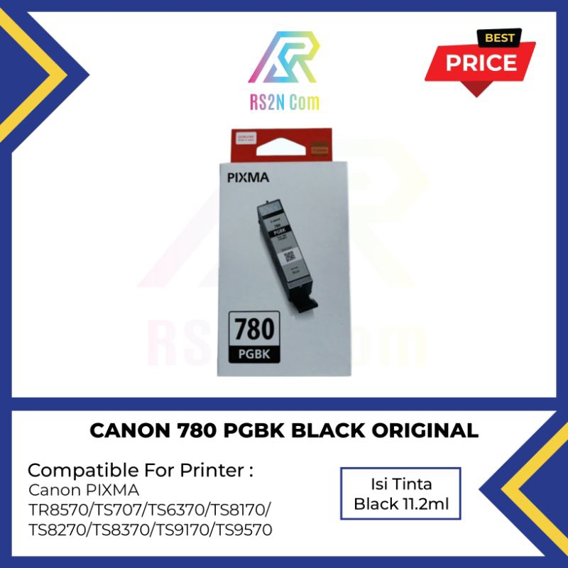 Tinta Canon 780 PGI-780 PGBK Black Original Ink Cartridge