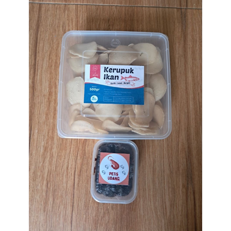 

Paket Kerupuk Ikan 500 gram dan Petis Udang 250 gram