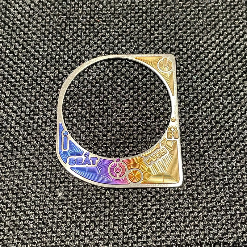 emblem cover kunci kontak titanium keyless pcx 150 lokal original vietnam