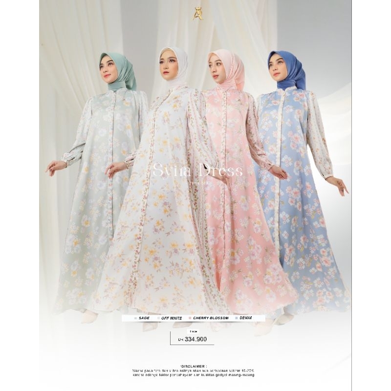 Ready ‼️ Dress Terbaru AR Rafi - Syira Dress - Gamis Motif Silk Premium - ORI BY AR RAFI