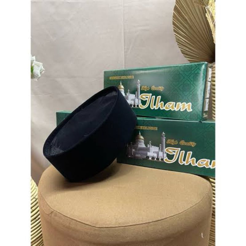 peci nasional hitam Ilham/songkok nasional hitam Ilham ukuran anak dan dewasa