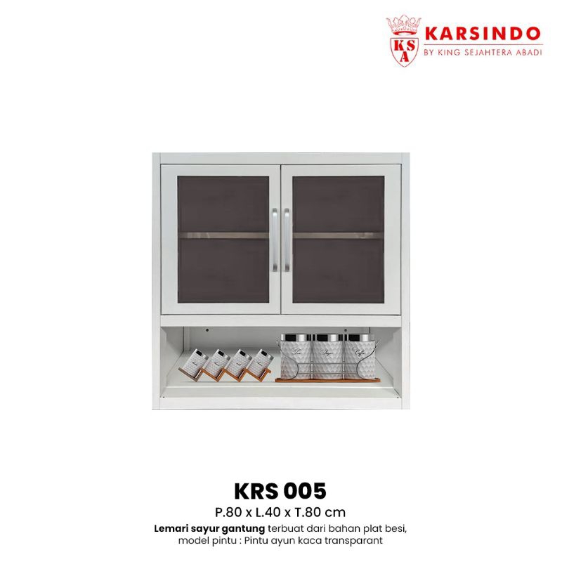 Kitchen Set Gantung 2 pintu, Lemari Dapur Gantung Plat Besi, Rak Dapur Plat Besi, Lemari Sayur Gantu