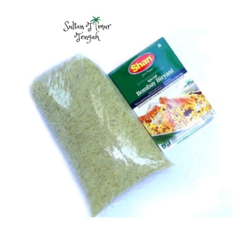 

Paket beras basmati 1kg dan bumbu beryani