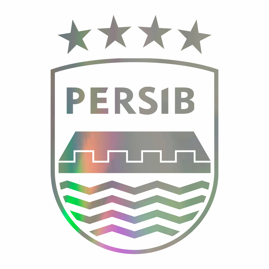 

Cutting stiker logo persib custom bahan pelangi/rainbow ukuran 5 cm x 7 cm