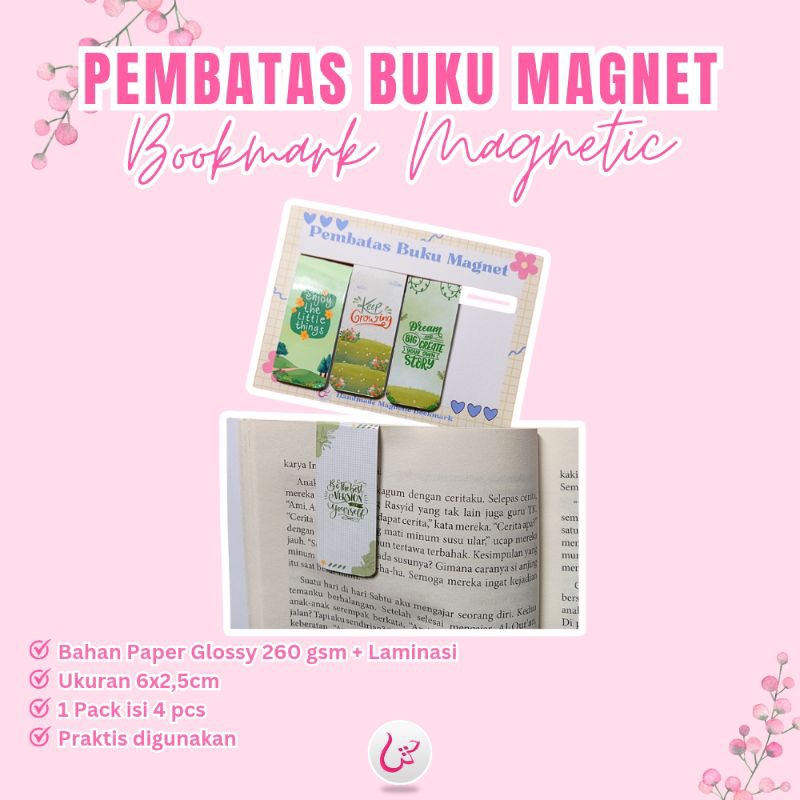 

SyafaCreative - Pembatas Buku Magnet | Magnetic Bookmark