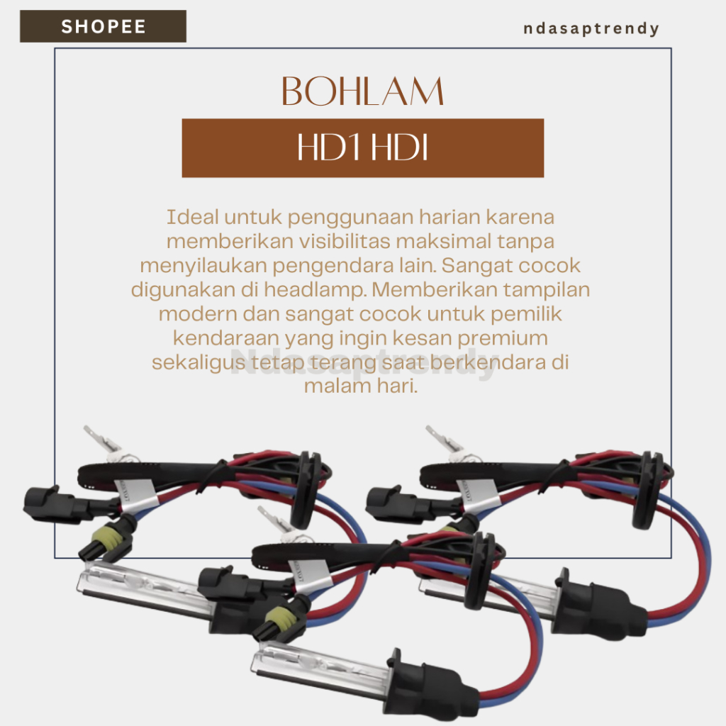 Terlaris Lampu H1 HID Mobil Depan Bohlam H1 HID 6000K
