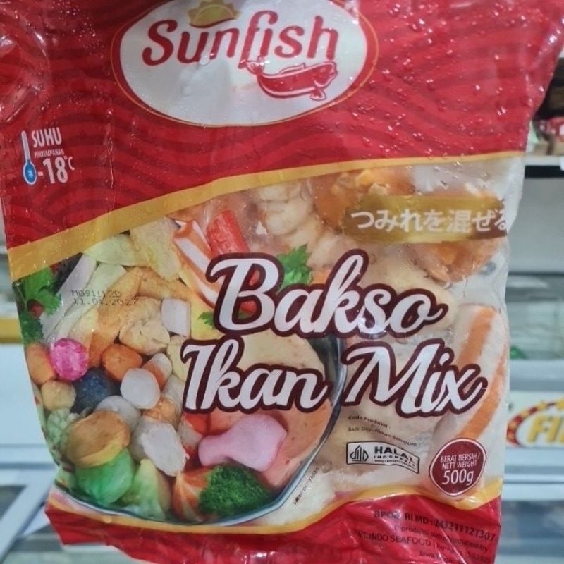 

SUNFISH BAKSO IKAN MIX 500GR