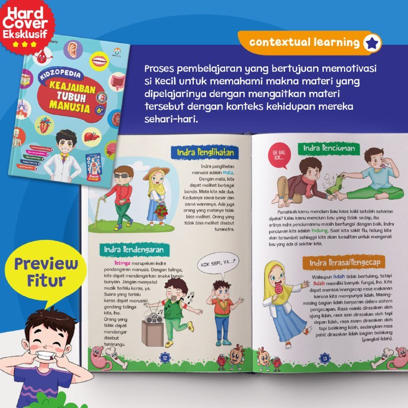 Ziyadbooks Official Kidzopedia Tubuh Manusia ensiklopedia anak buku sains anak hebat sd cerdas