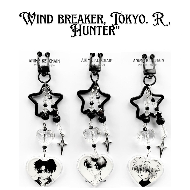 Wind breaker - Tokyo revengers - Hunter x Hunter - Manga keychain - Anime keychain - Gantungan kunci