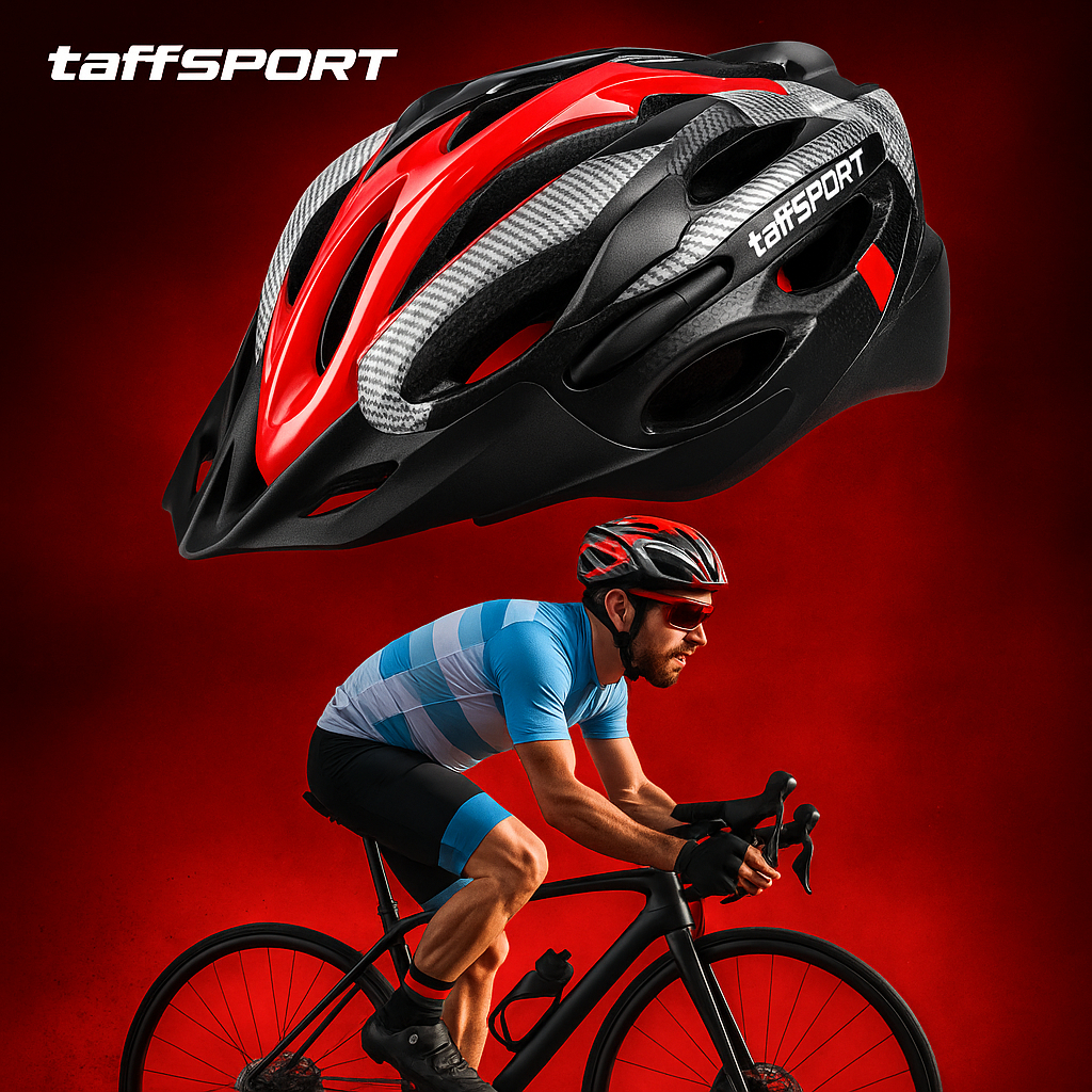 TaffSPORT Helm Sepeda Gunung Helm Sepeda MTB Helm Sepeda Road Bike - Aerodynamic