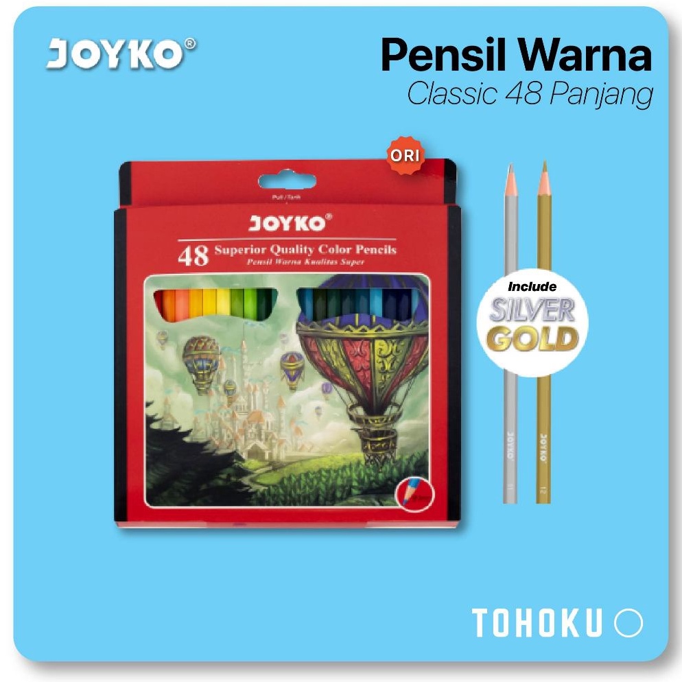 

KODE V28D Joyko Pensil Warna 48 Panjang