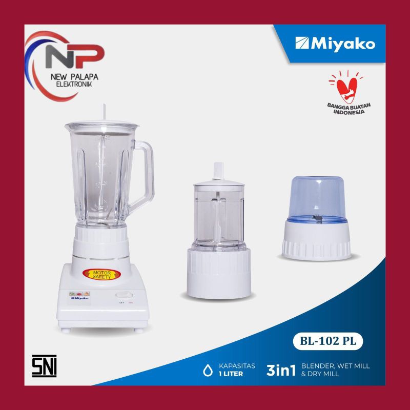BLENDER MIYAKO BL 102 PL/ BLENDER MIYAKO PLASTIK