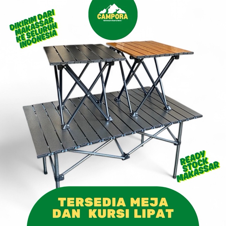 KODE O76X MakassarMeja Lipat Trailtop Camping dan santai outdoor
