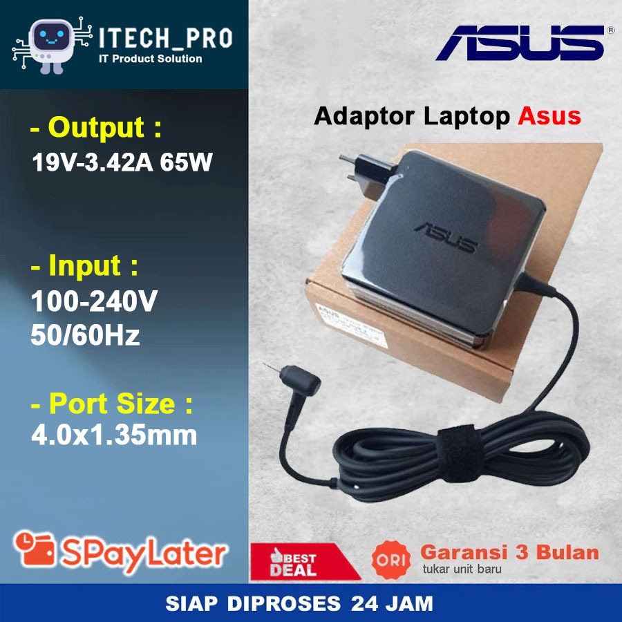 ORI Adaptor Charger Laptop Asus 19V 2.37A 45W 19V 3.42A 65W 19V 1.75A 33W VIVOBOOK SERIES ADP-45BW Z