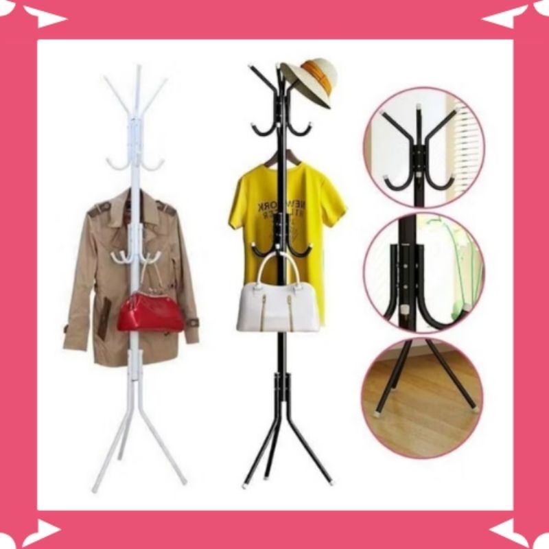( STAND HANGER TOPI )Stand Hanger COATRACK Gantungan Jaket/Baju,Topi Stand Hanger Multifungsi